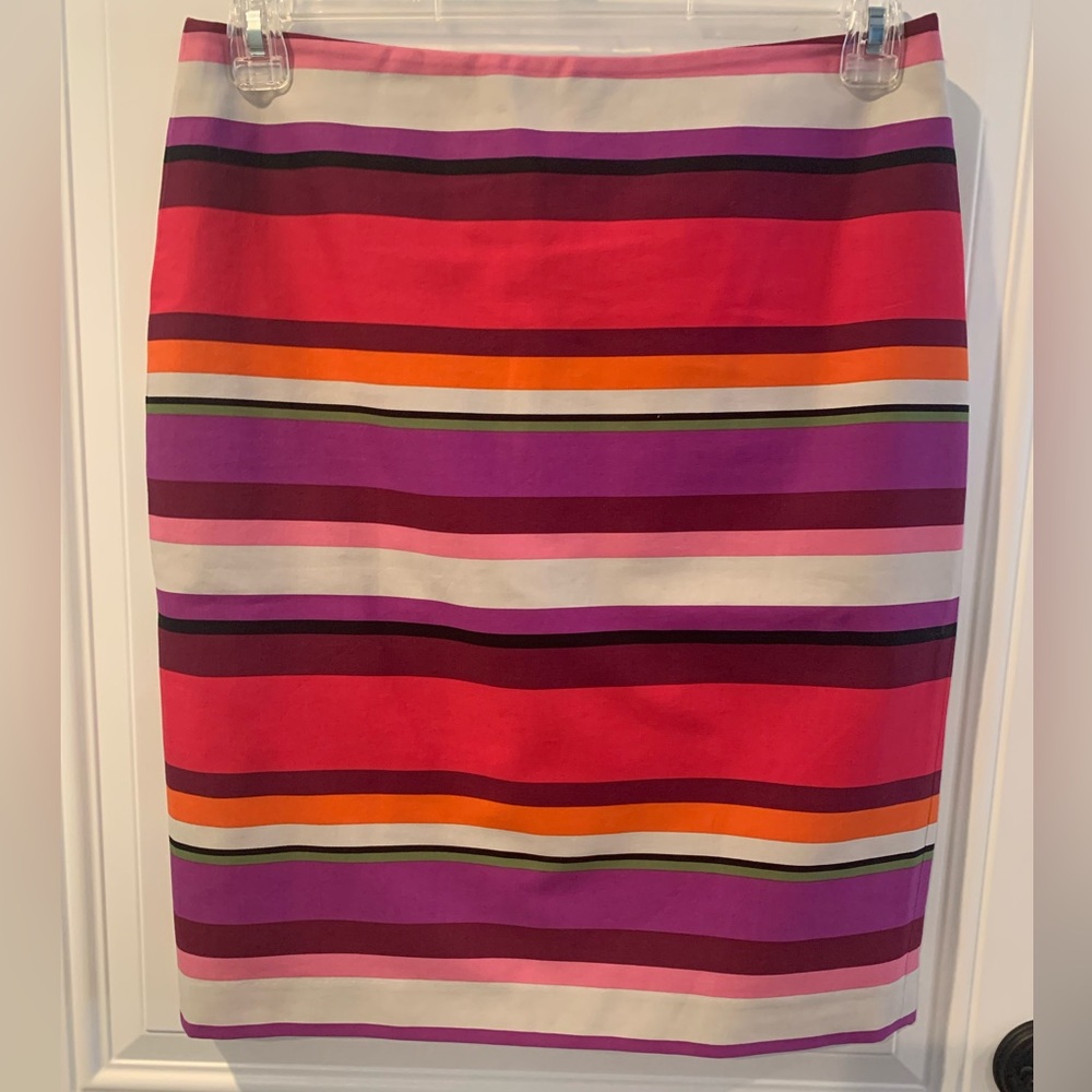 Liz Claiborne Colorful Striped Pencil Skirt